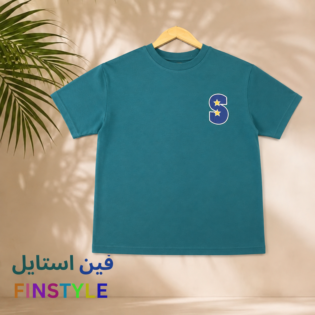 تیشرت نخ پنبه طرح S برند TONGMENS وارداتی