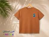 تیشرت نخ پنبه طرح S برند TONGMENS وارداتی