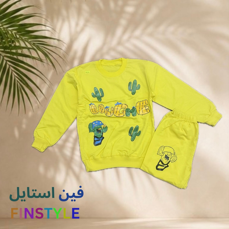 ست بلوز و شلوار طرح کاکتوس